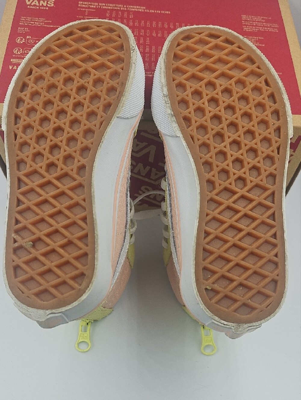 Vans Kids High-Top Sneakers in Teal, Yellow and Pink Accent - Picture 5 of 5